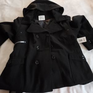 New with tags!! Plus size 3x black peacoat